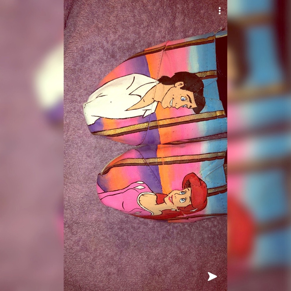 Custom Painted Disney Toms